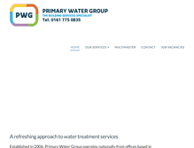 Tablet Screenshot of primarywatergroup.com